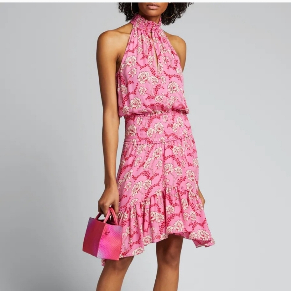 Alc pink print dress